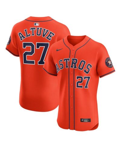 Nike Men's Jose Altuve Orange Houston Astros Alternate Elite Player Jersey