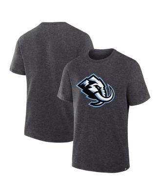 Мужская футболка Fanatics Heather Charcoal Utah Mammoth Primary Logo Legacy