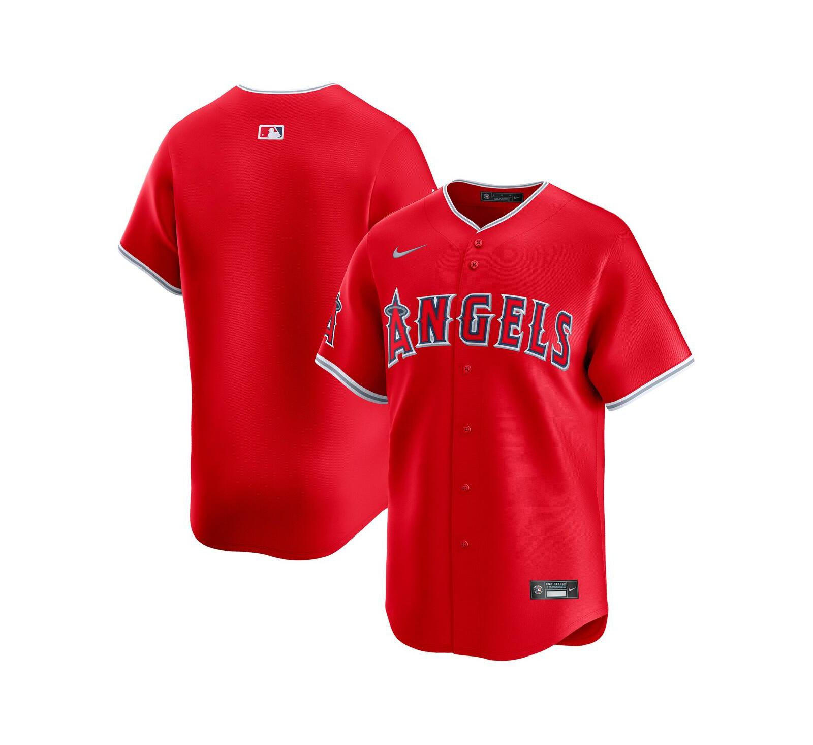Nike Мужская джерси Los Angeles Angels Alternate Limited Red