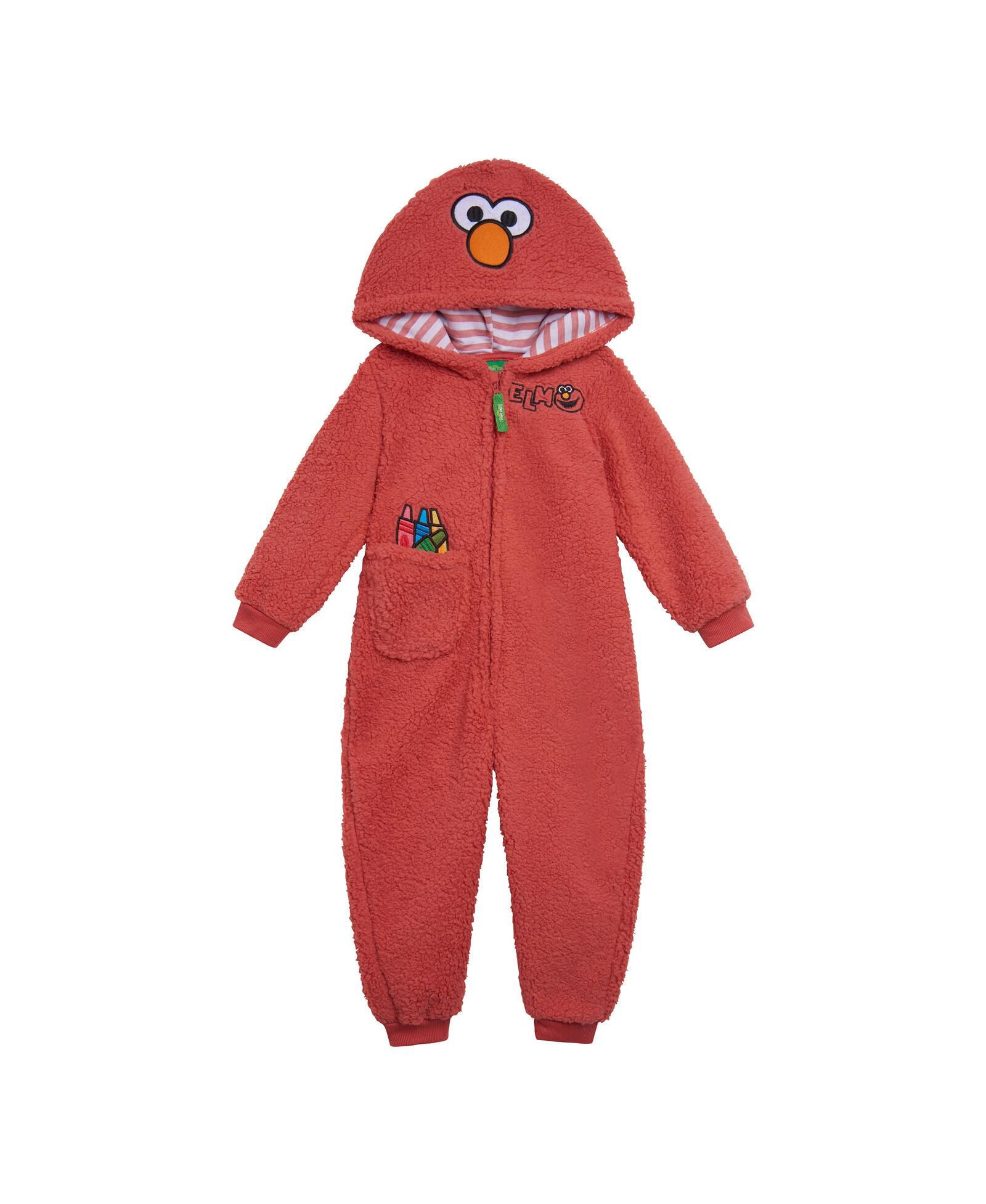 Детский комбинезон Sesame Street с капюшоном из шерсти sherpa для мальчиков