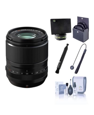 Fujifilm XF 23mm f/1.4 R LM WR Lens, Black, Bundle with Included Value