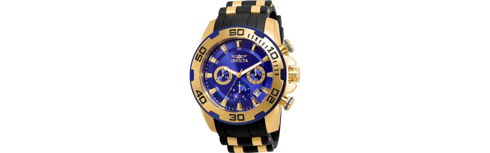 Мужские часы Invicta 22313 Pro Diver Quartz Chronograph с синим циферблатом