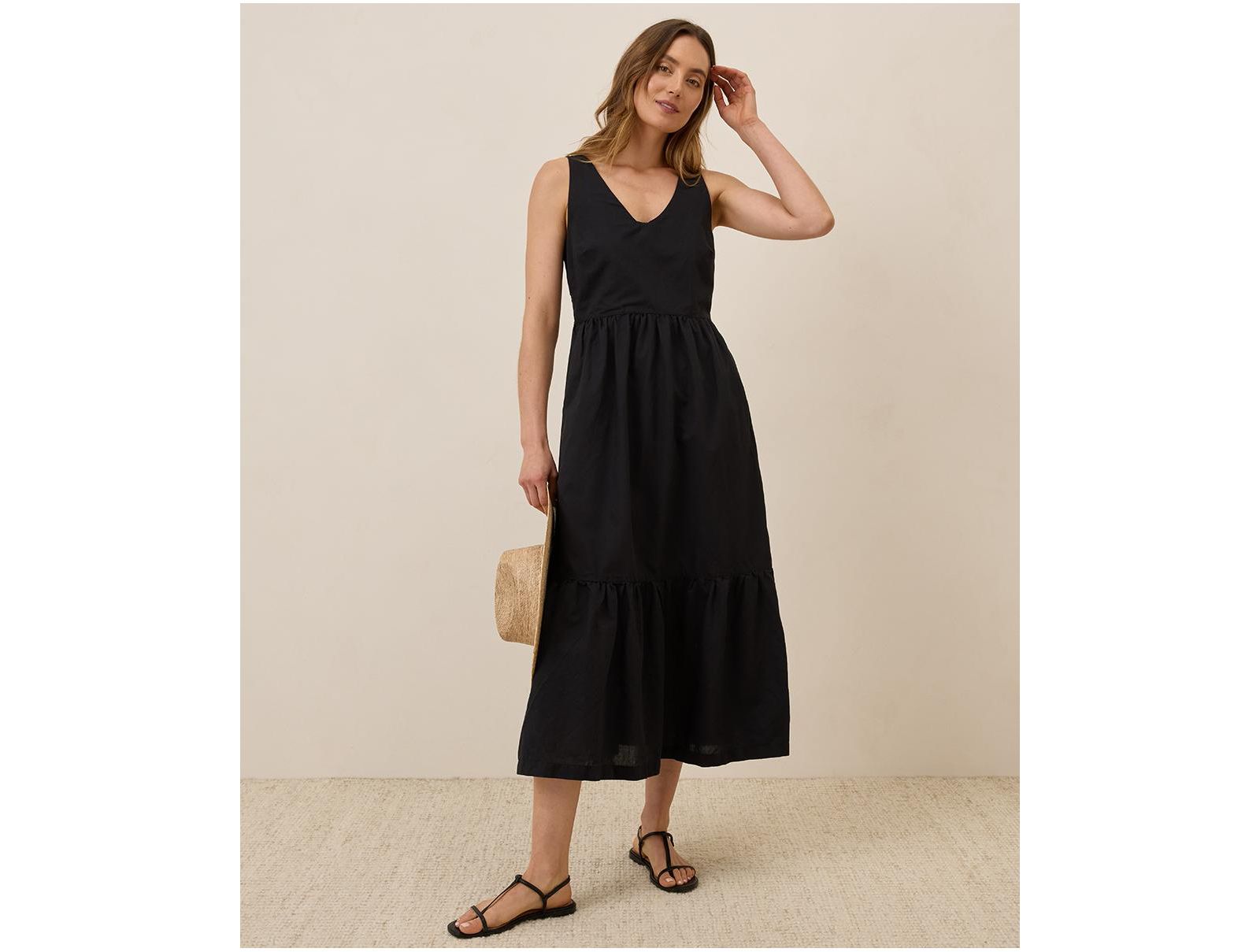 Женское платье Pact Women's Organic Cotton Canopy Linen Blend Easy Tank Dress
