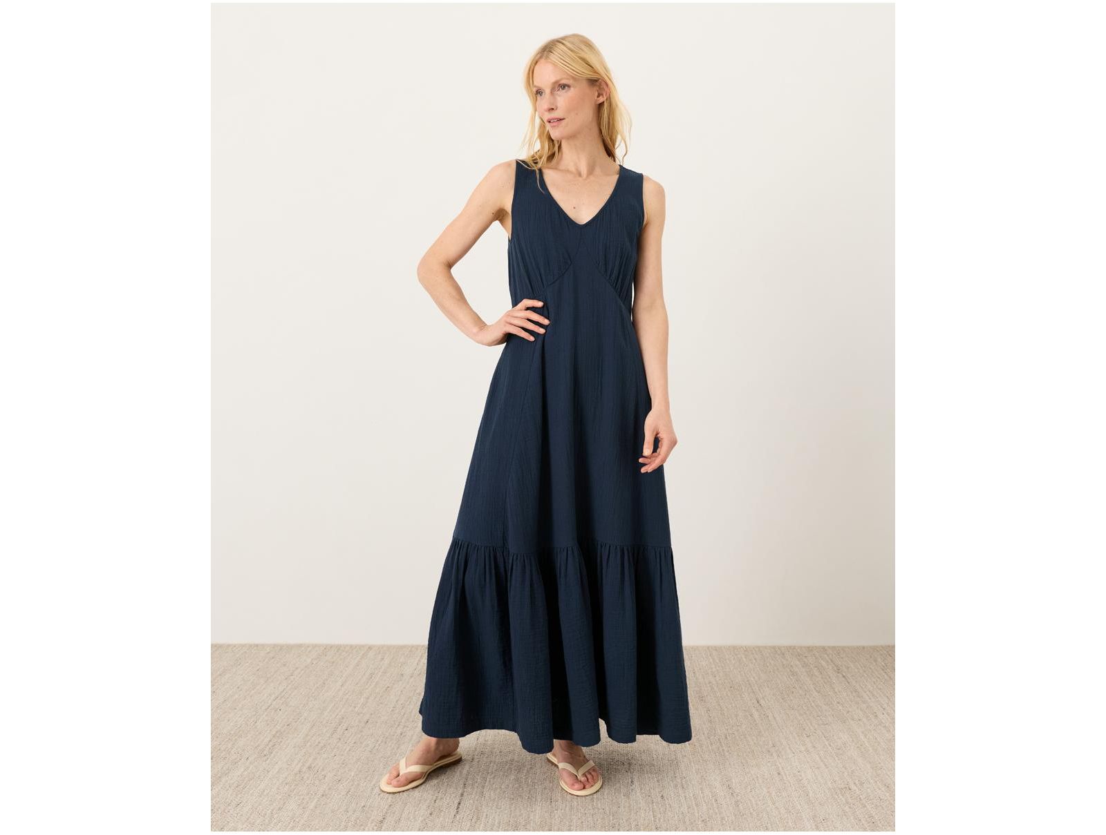 Pact Women's Organic Cotton Coastal Double Gauze Beach To Brunch Dress