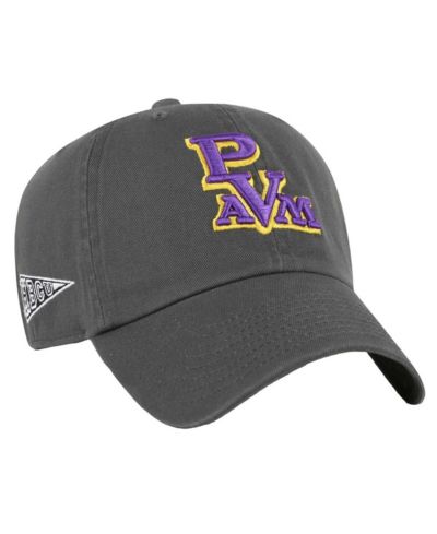 Мужская регулируемая кепка '47 Brand Charcoal Prairie View A M Panthers Side Back Clean Up