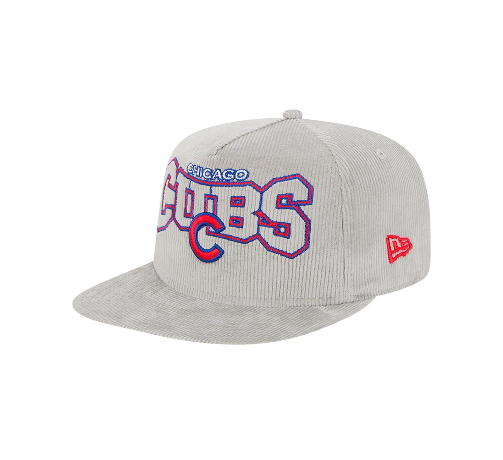 Мужская кепка-снэпбэк New Era Gray Chicago Cubs из вельвета