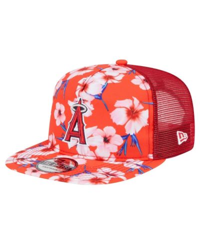 Мужская бейсболка New Era Los Angeles Angels Adventure Pattern, красная