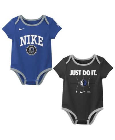 Nike комплект боди для новорожденных Dallas Mavericks 2-Pack Blue/Black