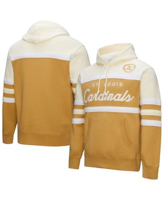 Мужской худи Mitchell & Ness Tan/Cream St. Louis Cardinals Head Coach Pullover
