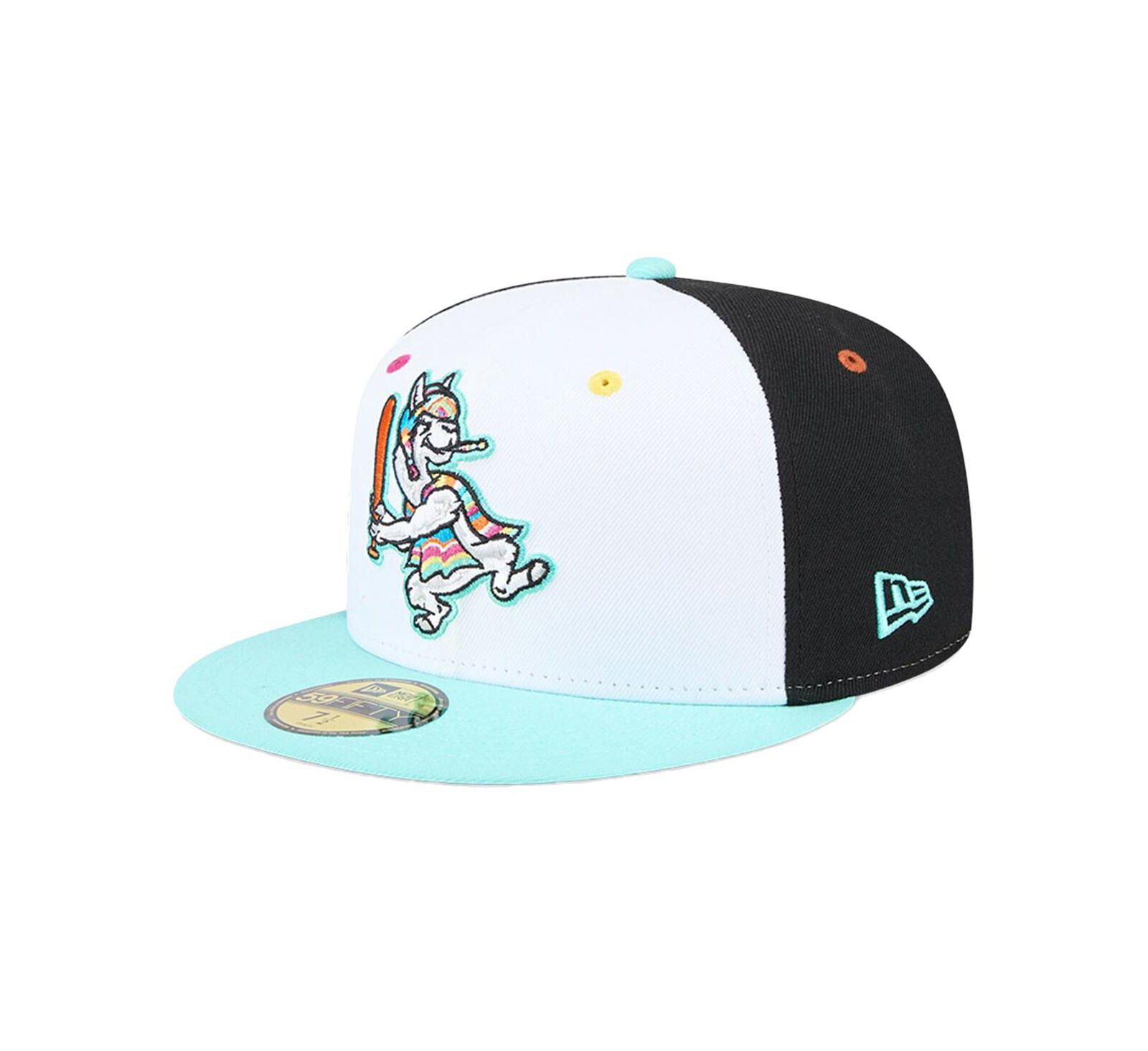 New Era Men's White Hickory Crawdads Copa de la Diversion 59FIFTY Fitted Hat