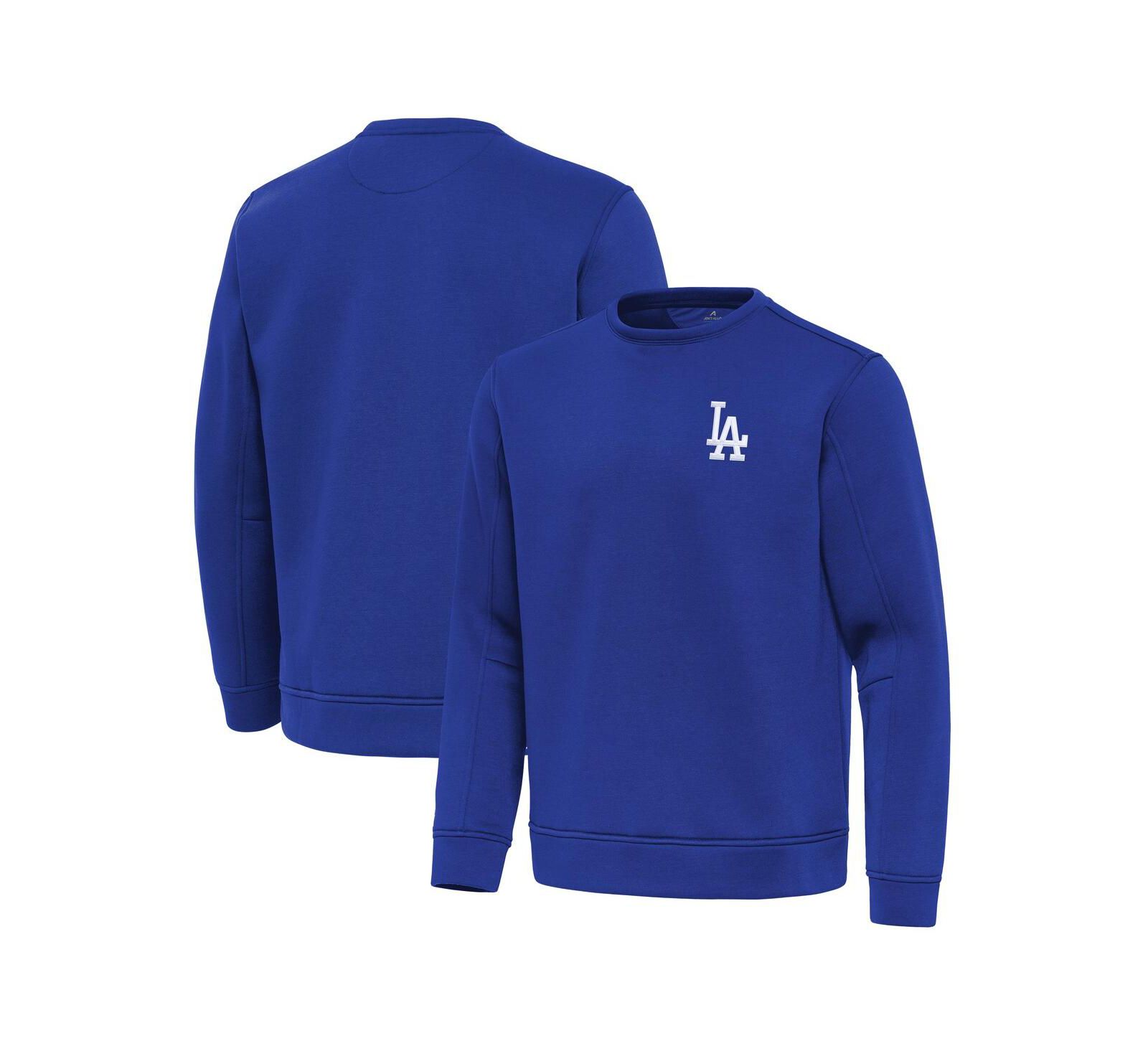 Antigua Men's Royal Los Angeles Dodgers Relevant Lightweight Pullover Sweatshirt