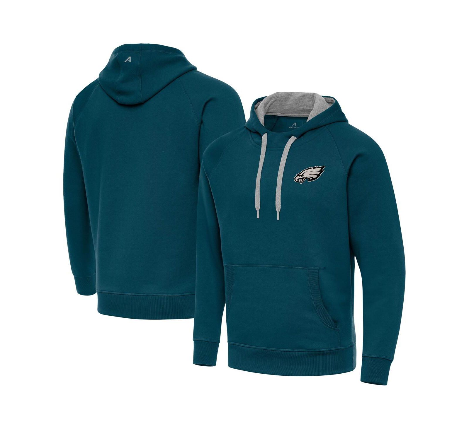 Antigua Мужское худи Victory Pullover Philadelphia Eagles в темно-зеленом цвете