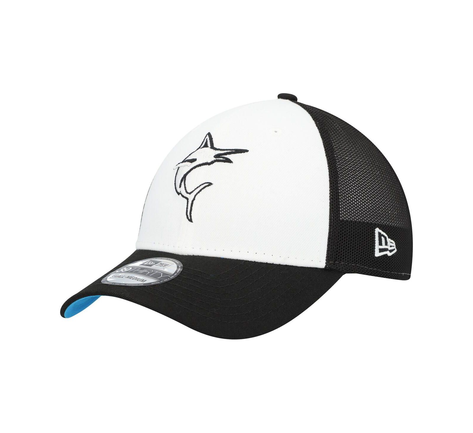 Мужская кепка New Era Black/White Miami Marlins 2023 On-Field 39THIRTY Flex
