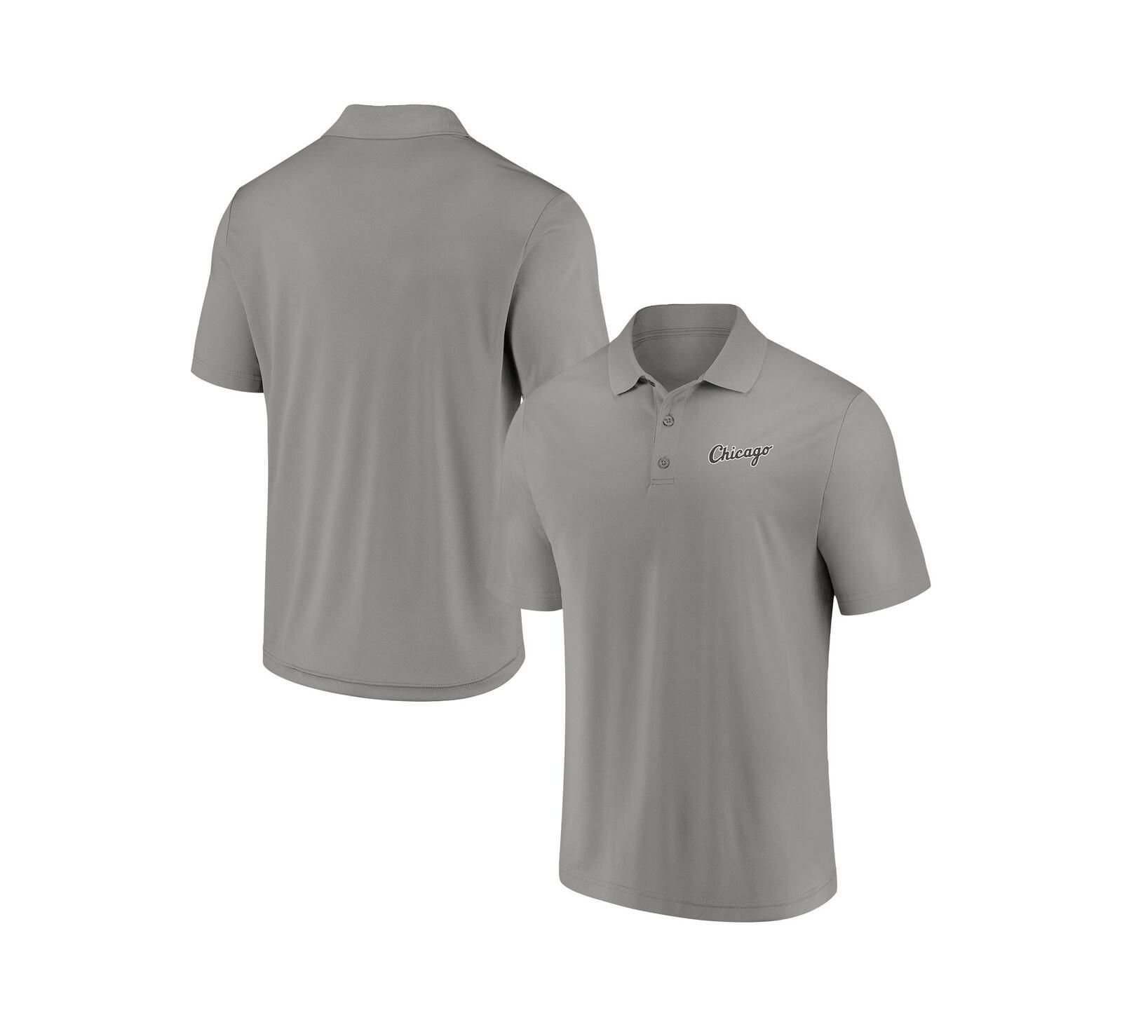 Fanatics Men's Gray Chicago White Sox Component Polo Shirt