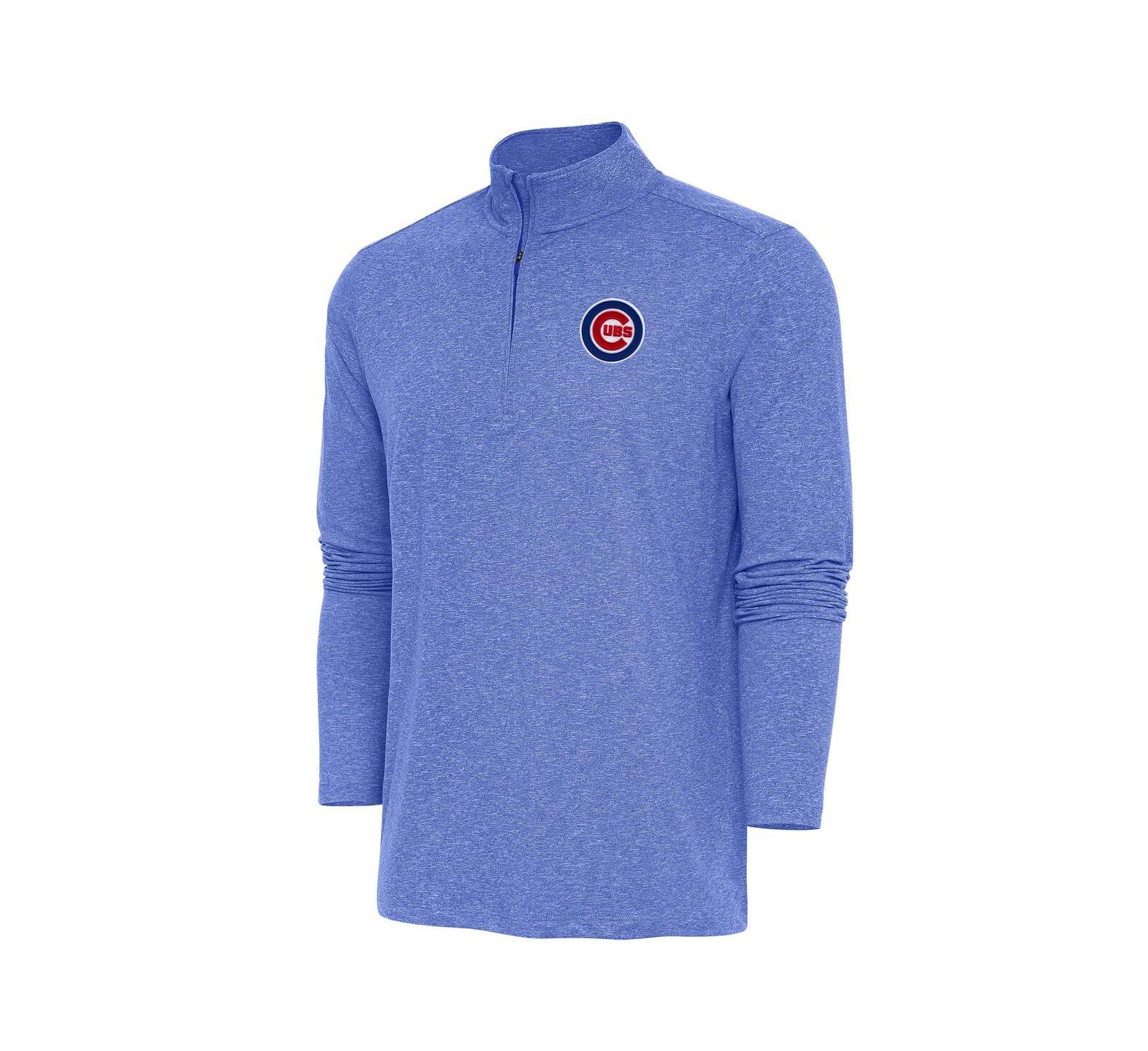 Antigua Men's свитшот на молнии Chicago Cubs Heather Royal