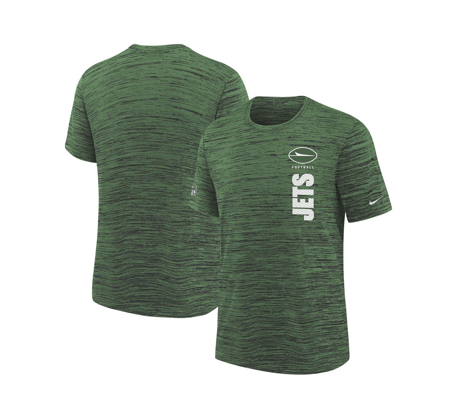 Nike Big Boys and Girls Green New York Jets Sideline Velocity Performance T-Shirt