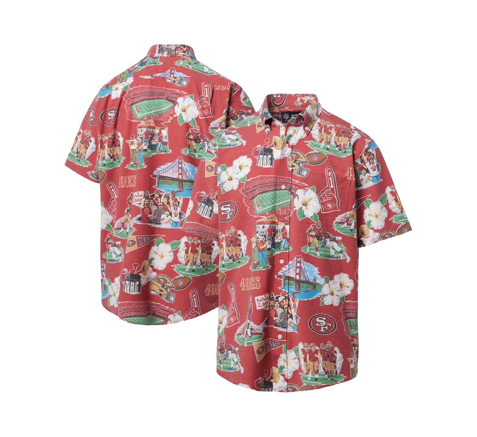 Мужская рубашка Reyn Spooner Red San Francisco 49ers Button-Down