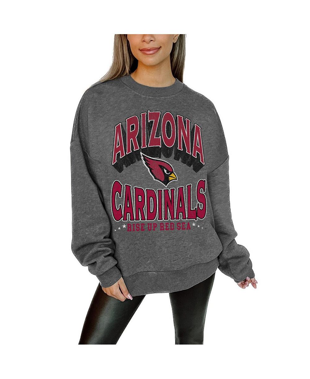 Gameday Couture Женская толстовка Charcoal Arizona Cardinals Long Weekend Premium Fleece Drop Shoulder Pullover