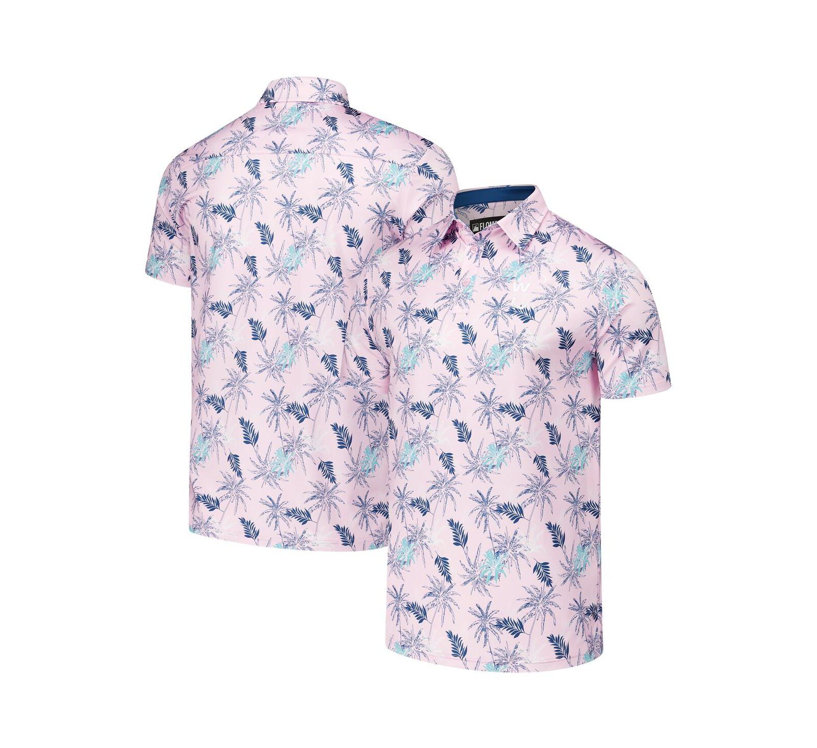 Мужская рубашка-поло Flomotion Light Pink WM Phoenix Open Breezy Banks