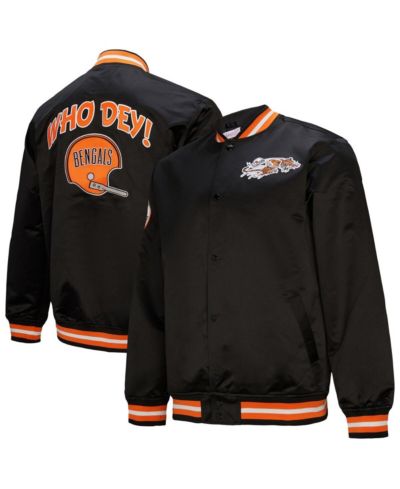 Mitchell & Ness Мужская атласная куртка Cincinnati Bengals