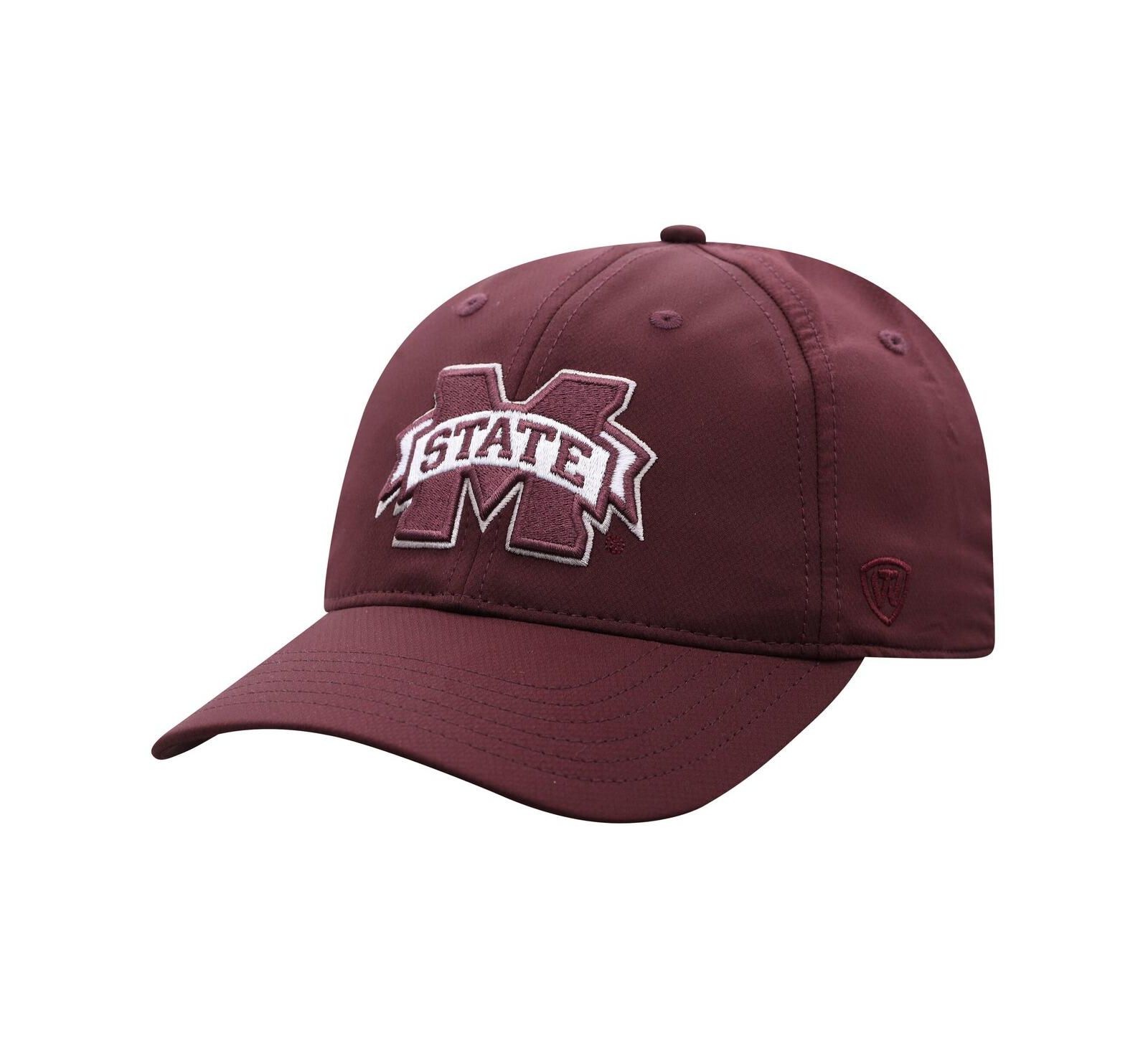 Top of the World Мужская регулируемая кепка Mississippi State Bulldogs Victory Trainer бордового цвета