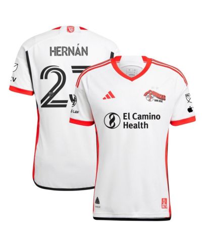 Мужская джерси Adidas Hernán López White San Jose Earthquakes 2025 the 50 Authentic Player