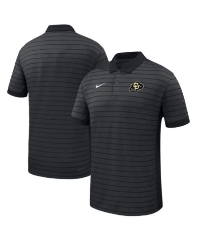 Nike Мужская черная футболка-поло Nike Colorado Buffaloes 2025 Early Season Coaches Sideline Victory Stripe Performance