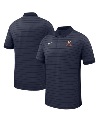 Nike Мужской Navy Virginia Cavaliers 2025 Early Season Coaches Sideline Victory Stripe Performance Polo Shirt