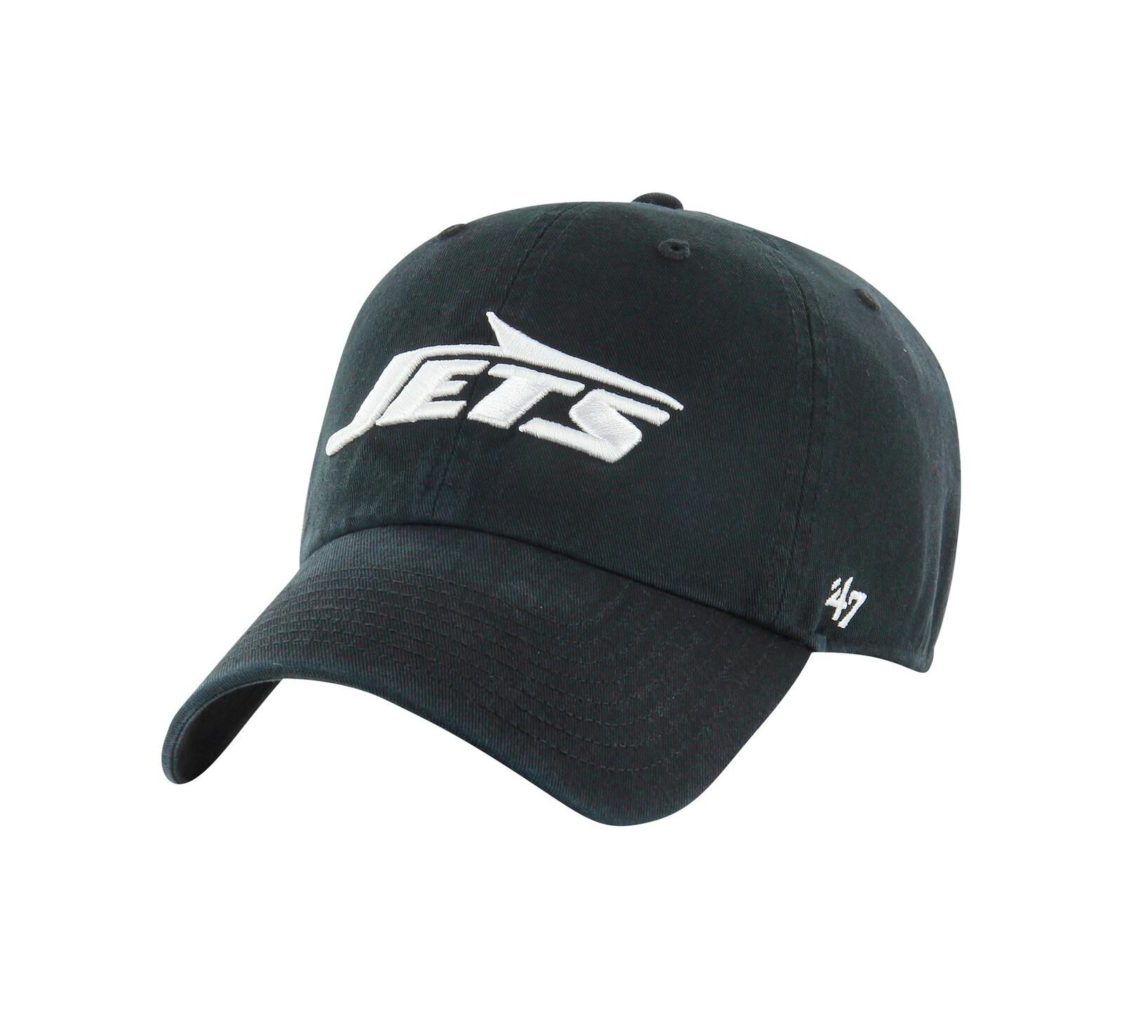 Мужская кепка '47 Brand New York Jets Clean Up Tonal Adjustable Black
