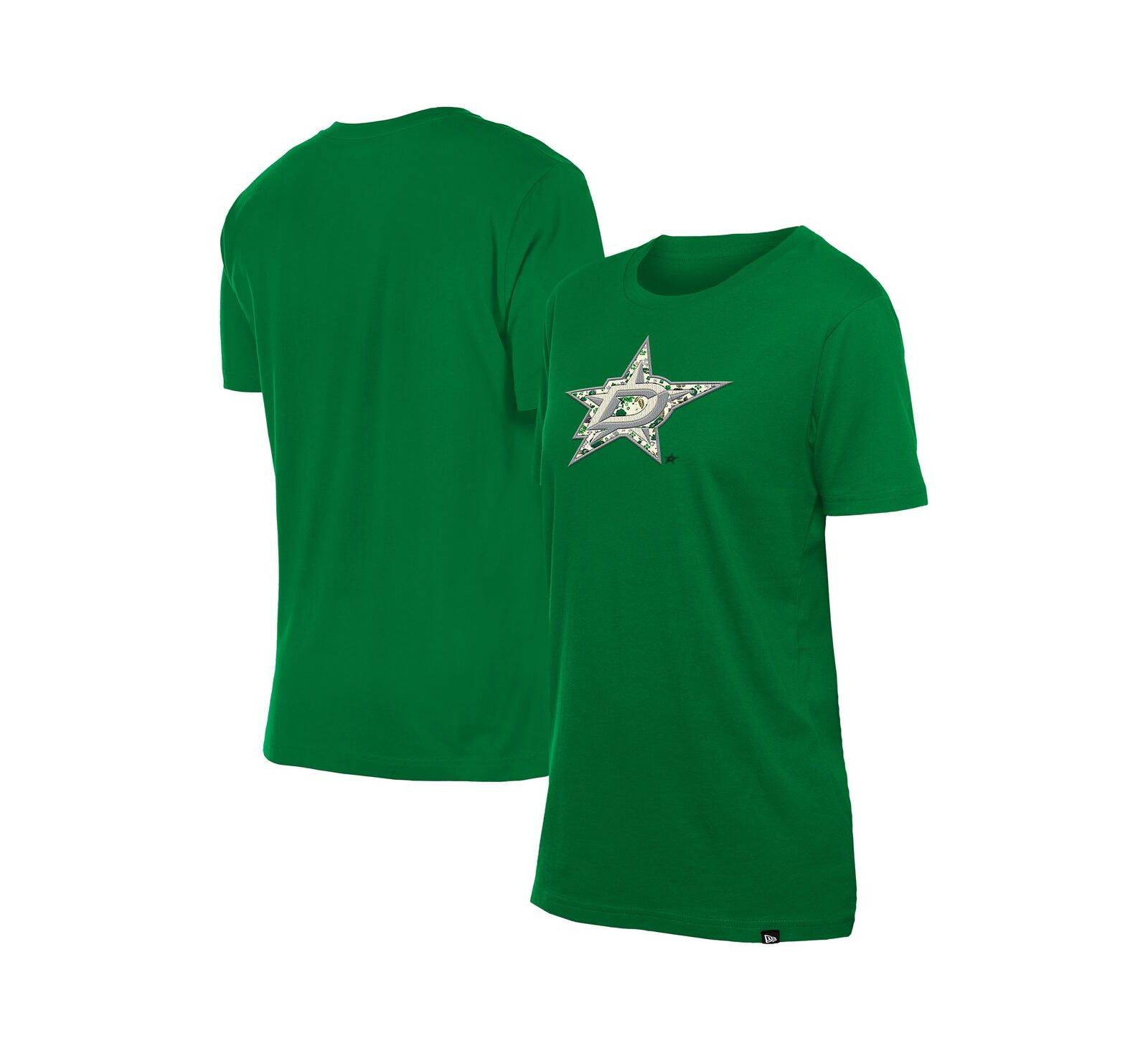 New Era Женская футболка с цветочным принтом Dallas Stars Glam Game Green