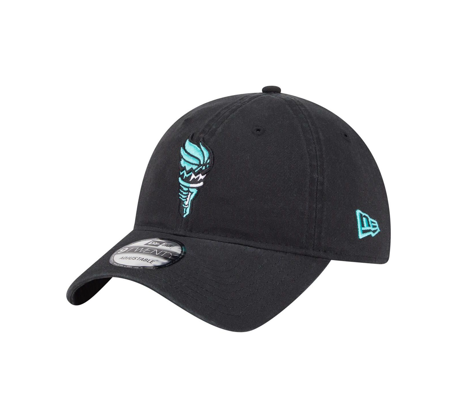 New Era Men's and Women's Black New York Liberty Core Alt Logo 9TWENTY Adjustable Hat