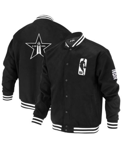 FISLL мужская и женская черная куртка varsity с логотипом NBA