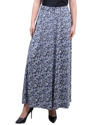 NY Collection Petite Ring Midi-Length Skirt