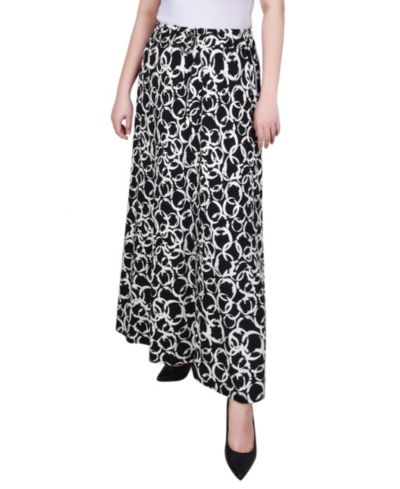 NY Collection Petite Ring Midi-Length Skirt