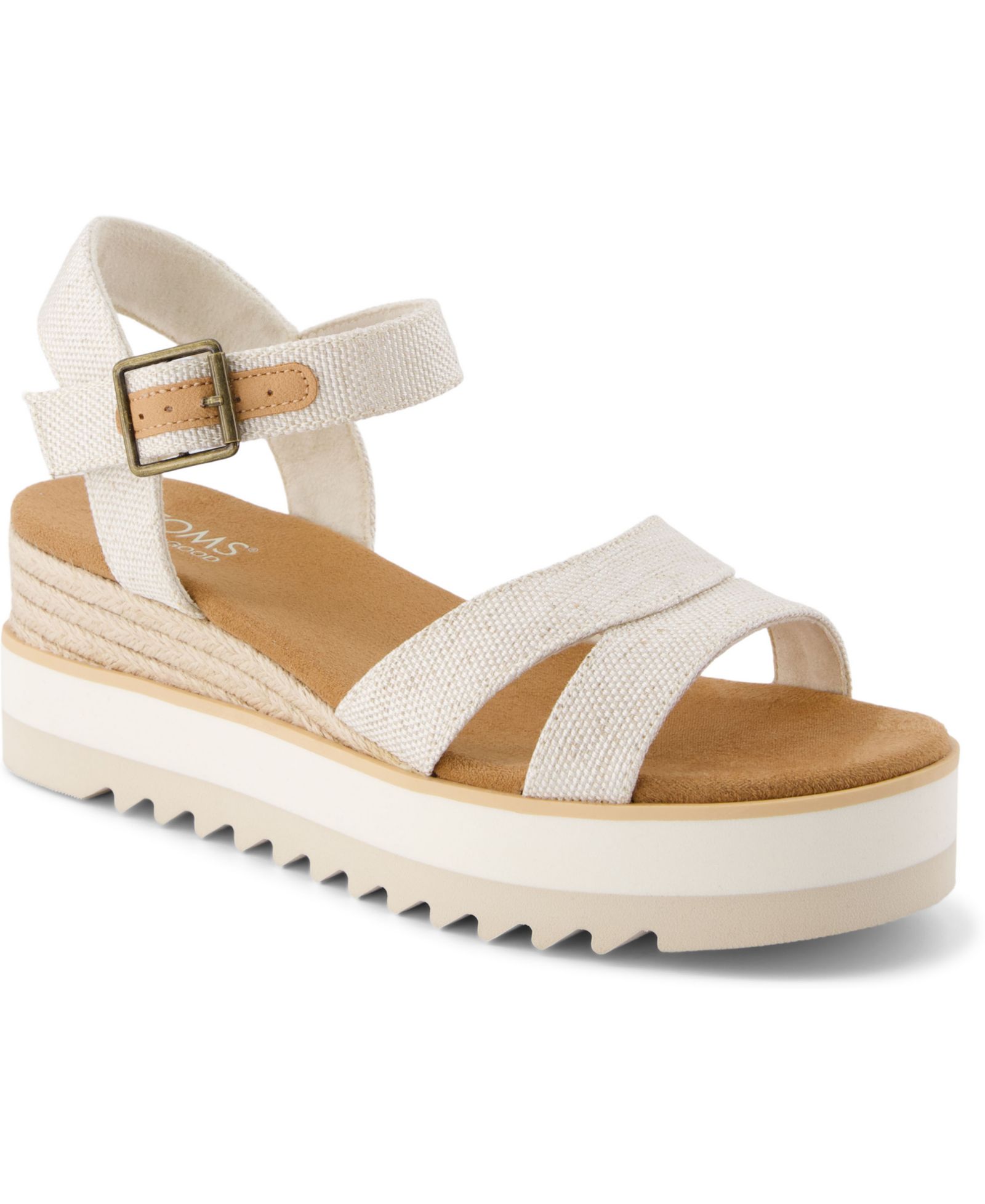 Toms Women's Louisa Open Toe Wedge Sandals