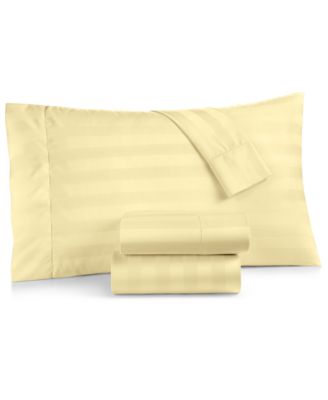 Charter Club 1.5" Stripe 550 Thread Count 100% Cotton 4-Pc. Sheet Set, Full, Exclusively at Macy’s