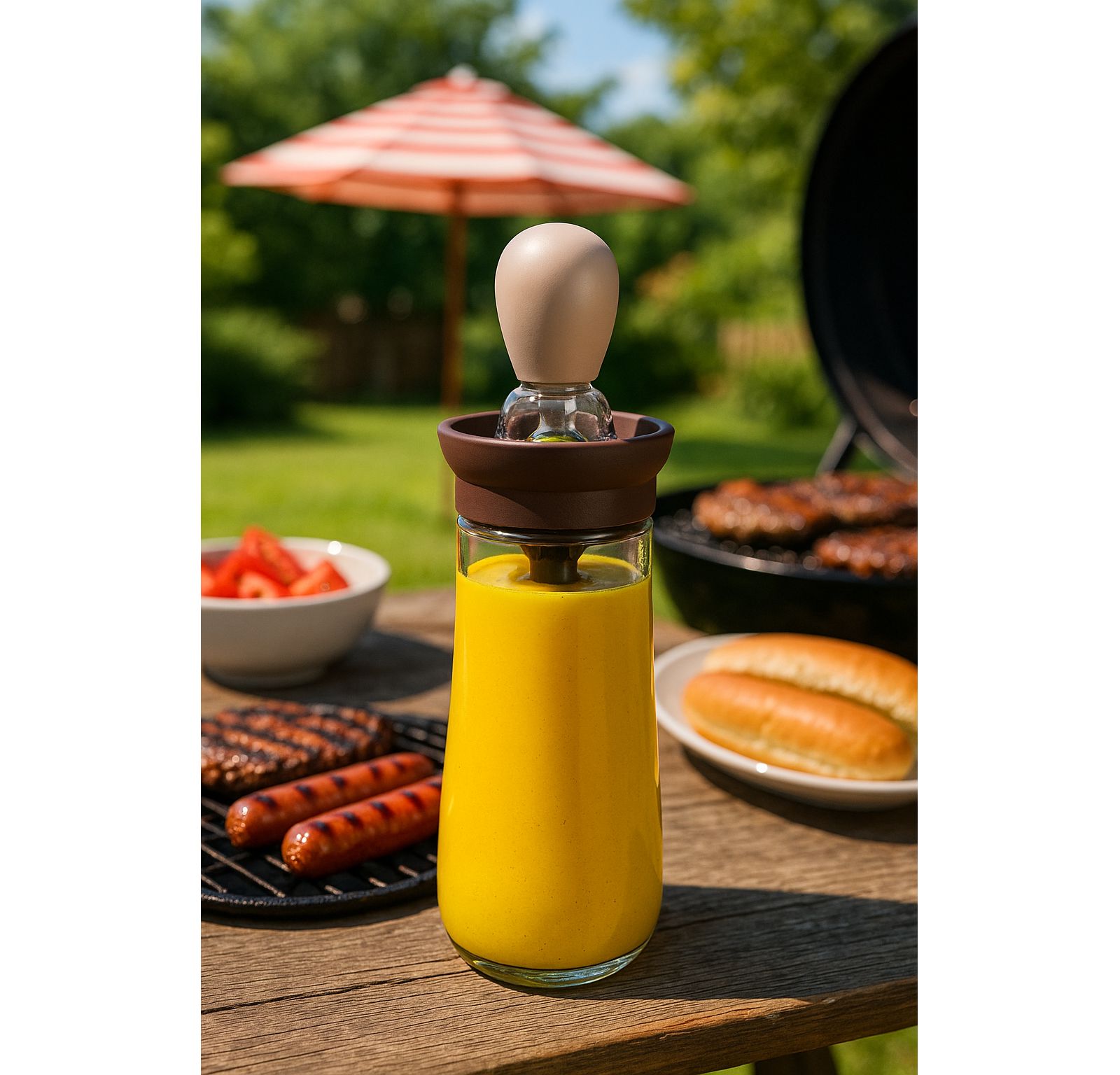 Seamless Outdoors дозатор масла и соуса для гриля, серый