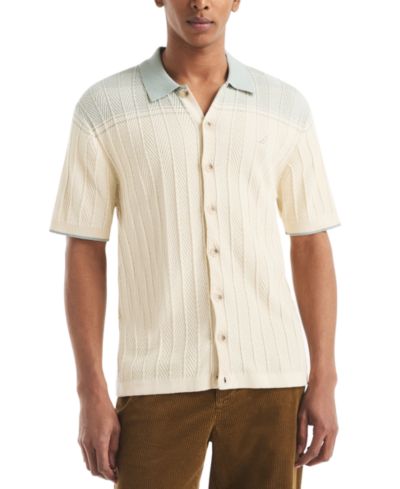 Мужской джемпер Nautica Short Sleeve Button-Front