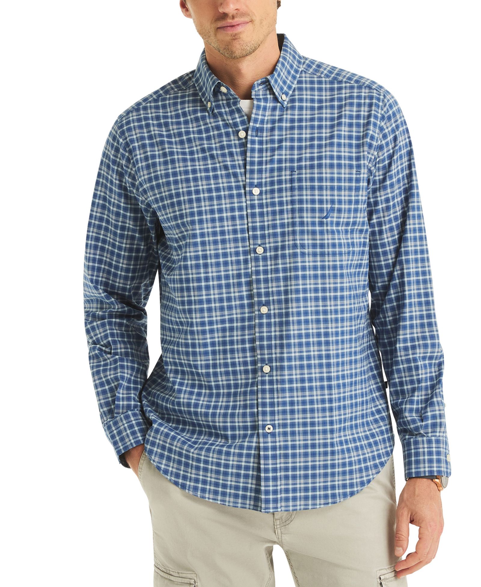 Nautica Men's Plaid Classic Fit Shirt