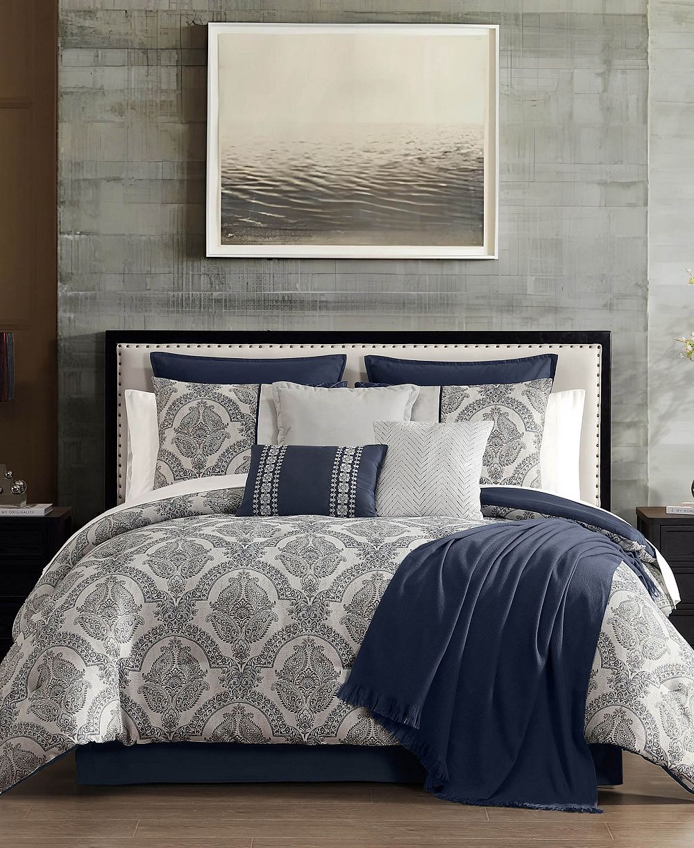 Комплект из 14 предметов Teisha Damask, Queen