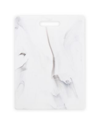 Dexas Poly Marble Cutting Board with Feet, 14" x 11"