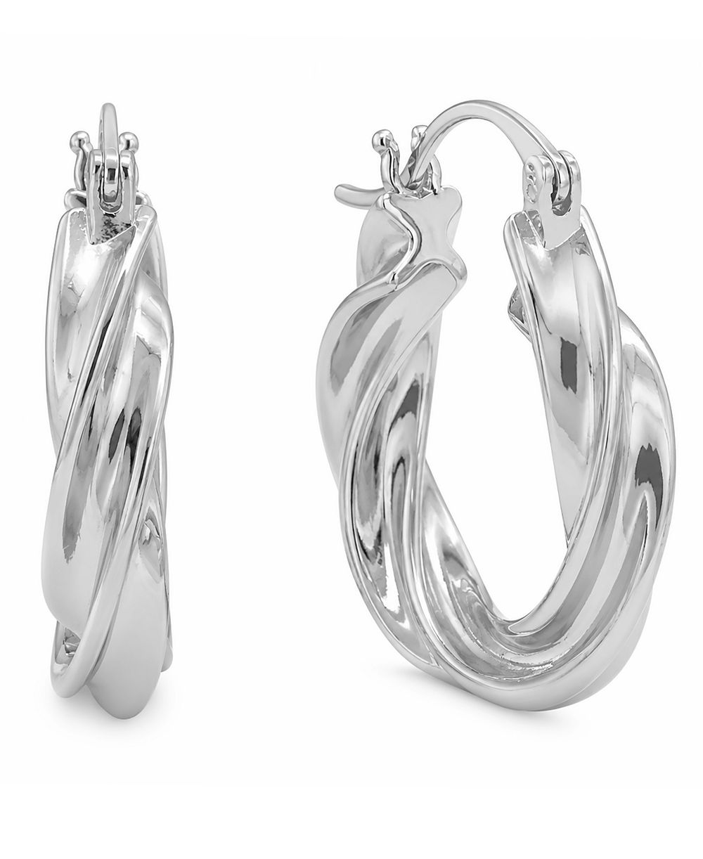 And Now This Twisted Hoop Earrings