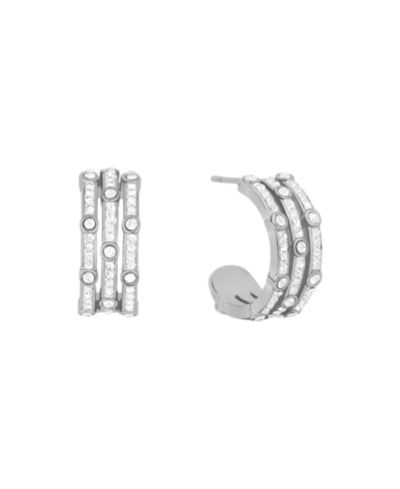 And Now This Crystal Stones Hoop Earrings