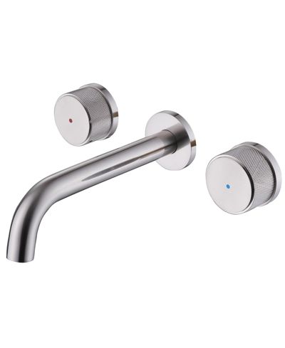 Greenspring Two-Handle Wall-Mounted Bathroom Sink Faucet in Brushed Gold Finish