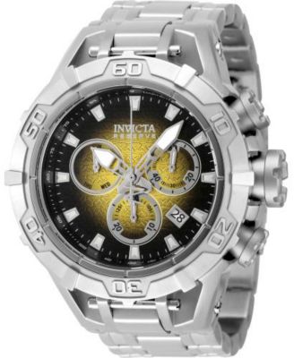 Invicta Men's 47848 Reserve Quartz Chronograph Black, Yellow Dial Watch