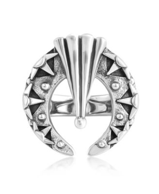 American West Jewelry кольцо Fritz Casuse из стерлингового серебра с текстурой Naja, размер 11