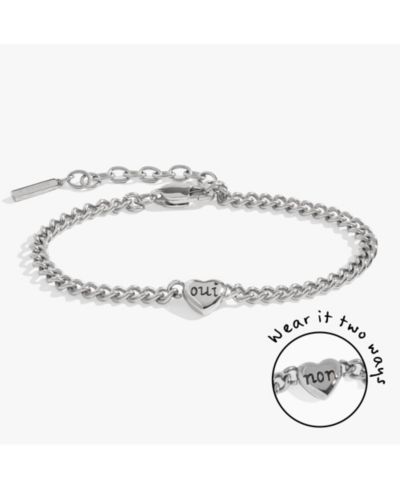 Oui Non Heart Inline Bracelet