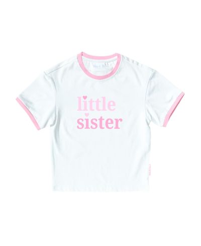 Футболка Bits & Bows Girls Little Sister Crewneck