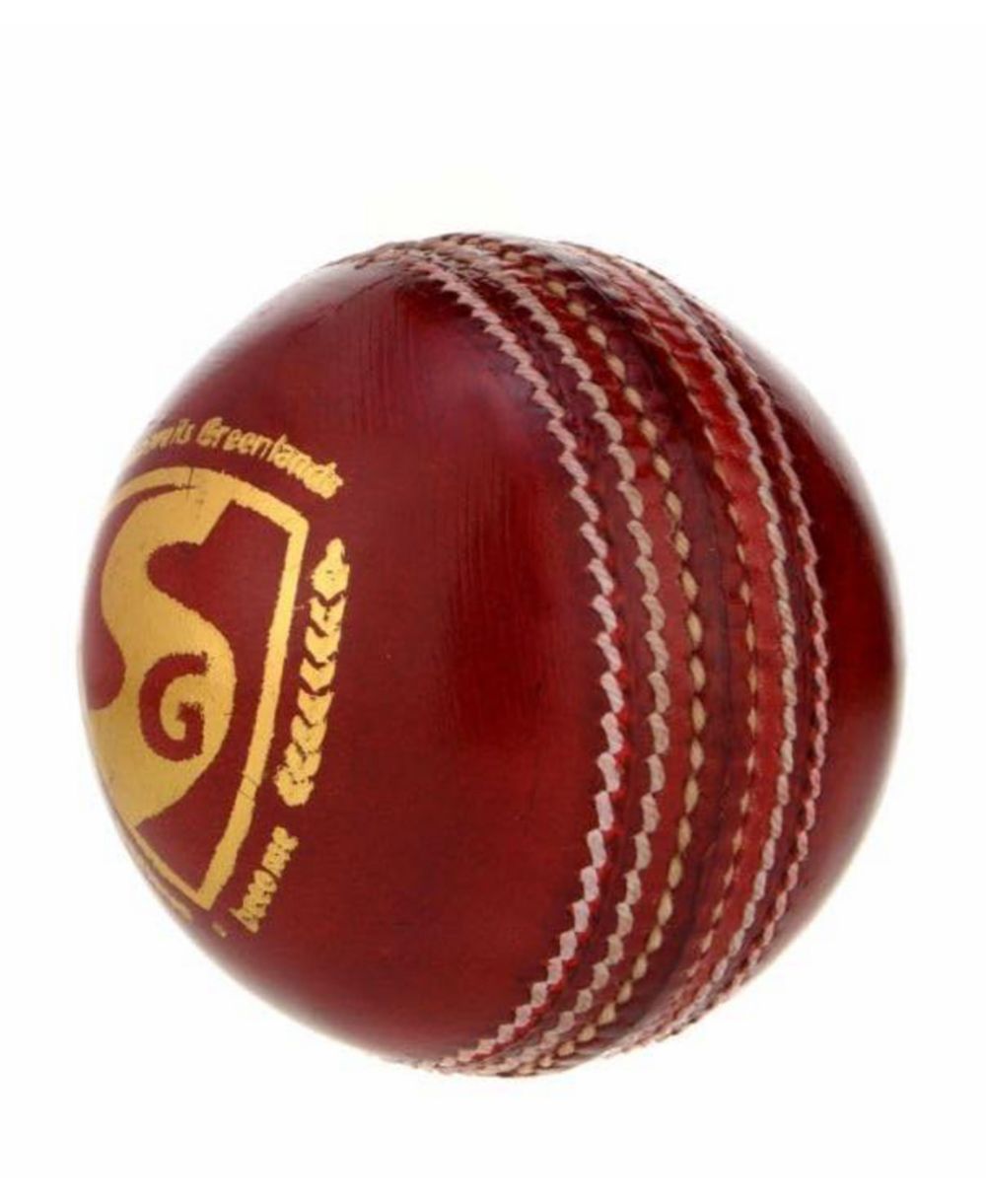 SG Cricket Shield 20 Premium Leather Ball (Red Color)