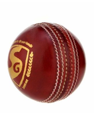 SG Cricket Shield 20 Premium Leather Ball (Red Color)